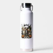 Moo oder Boo Halloween-Kuh Trinkflasche (Vorne)