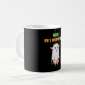 Moo! Oh, ich meine Boo! - Funny Holloween Kaffeetasse (Vorderseite Links)