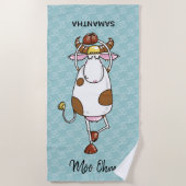 Moo Ohm Kuh Strandtuch (Vorderseite)
