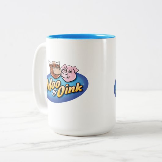 Moo & Oink Coffee Tasse (Vorderseite Links)