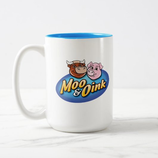 Moo & Oink Coffee Tasse (Links)