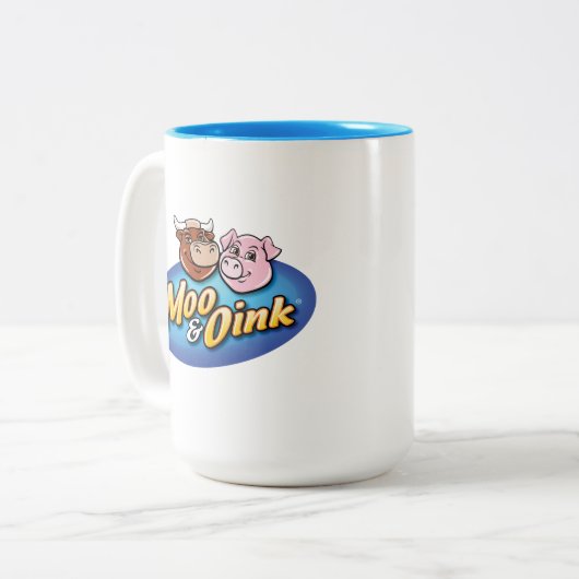 Moo & Oink Coffee Tasse (Vorderseite Links)
