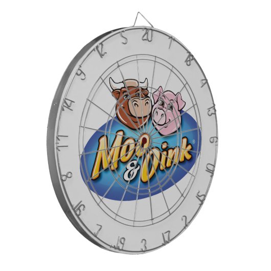 Moo & Oink Dartboard Dartscheibe (Vorderseite Links)
