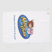Moo & Oink Golf Handtuch (Horizontal)