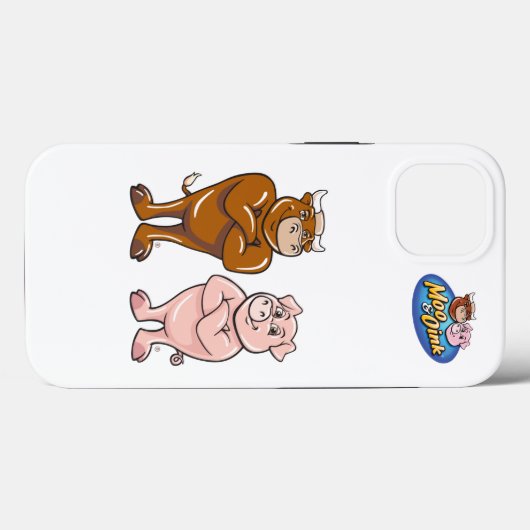Moo & Oink iPhone 13 Abdeckung Case-Mate iPhone Hülle (Rückseite (Horizontal))