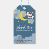 Moo Over the Moon Baby Shower Einladung Geschenkanhänger (Vorderseite)
