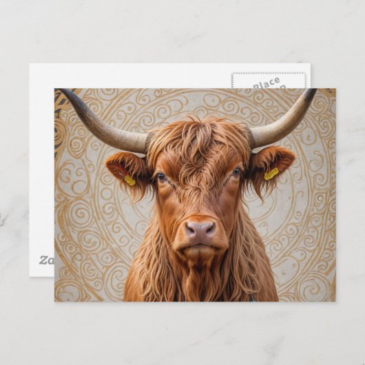 Moo Postkarte (Vorne/Hinten)