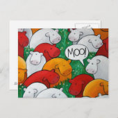 "Moo!" Postkarten (Vorne/Hinten)