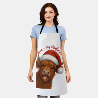Moo-rry ChristmasT-Shirt Schürze