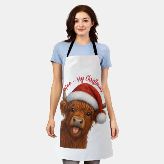 Moo-rry ChristmasT-Shirt Schürze (Getragen)