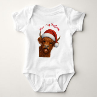 Moo-rry Weihnachten T-Shirt Baby Strampler
