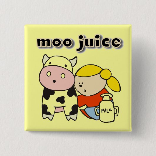 MOO-Saft-T-Shirts und Geschenke Button (Vorderseite)
