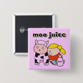 MOO-Saft-T-Shirts und Geschenke Button (Vorne & Hinten)
