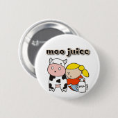 MOO-Saft-T-Shirts und Geschenke Button (Vorne & Hinten)