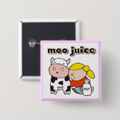 MOO-Saft-T-Shirts und Geschenke Button (Vorne & Hinten)