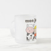 MOO-Saft-T-Shirts und Geschenke Mattglastasse (Vorderseite Links)