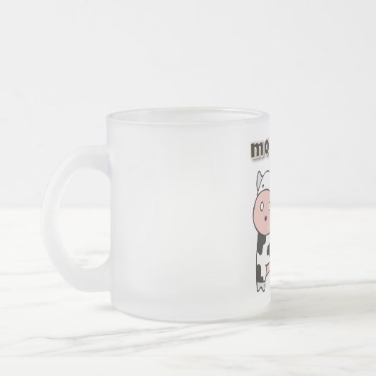 MOO-Saft-T-Shirts und Geschenke Mattglastasse (Links)