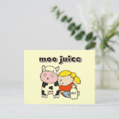 MOO-Saft-T-Shirts und Geschenke Postkarte (Stehend Vorderseite)
