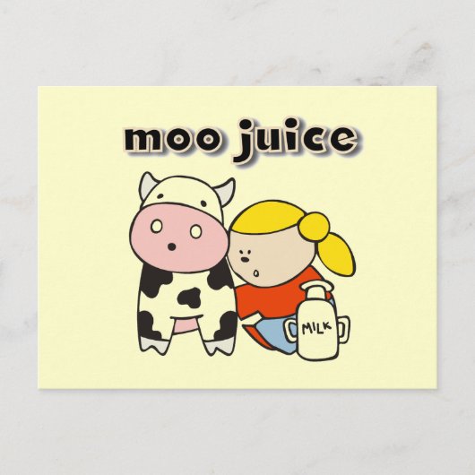 MOO-Saft-T-Shirts und Geschenke Postkarte (Vorderseite)