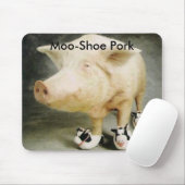 MOO-Schuh Schweinefleisch Mousepad (Mit Mouse)