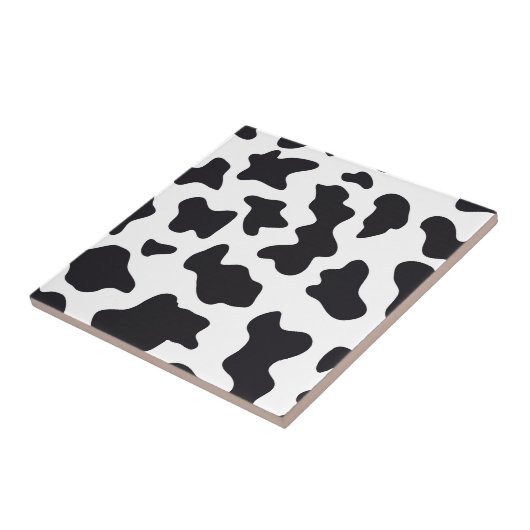MOO Schwarz-Weiß-Milchkuh Muster Druckgeschenke Fliese (Seite)