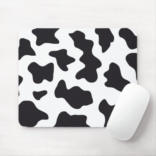 MOO-Schwarzweiss-Milchkuh-Muster-Druck-Geschenke Mousepad (Mit Mouse)
