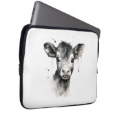 🔌 💻 "Moo-Tech" Kuh Print Electronics Bag 💻 🔌 Laptopschutzhülle (Vorne Rechts)