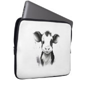 🔌 💻 "Moo-Tech" Kuh Print Electronics Bag 💻 🔌 Laptopschutzhülle (Vorne Rechts)