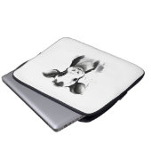🔌 💻 "Moo-Tech" Kuh Print Electronics Bag 💻 🔌 Laptopschutzhülle (Vorne Knopf)