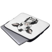 🔌 💻 "Moo-Tech" Kuh Print Electronics Bag 💻 🔌 Laptopschutzhülle (Vorne Knopf)
