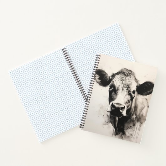 Moo-tivational Cow Spiral Notebook Notizblock (Innenseite)