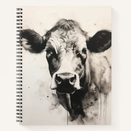 Moo-tivational Cow Spiral Notebook Notizblock