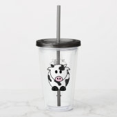 Moo Tumbler – Cute Cow Cold Cup Acryltrinkbecher (Vorderseite)