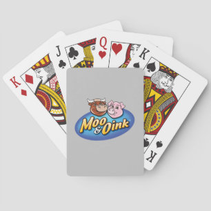 Moo- und Oink-Spielkarten Spielkarten