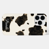 Moo-ve in Style: Kuh drucken iPhone Hülle (Rückseite (Horizontal))