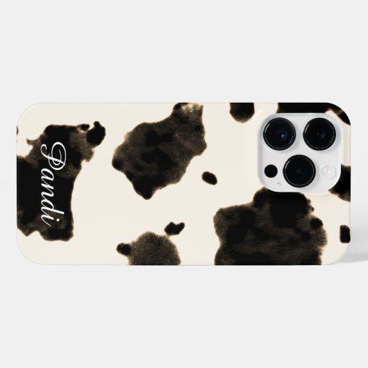 Moo-ve in Style: Kuh drucken iPhone Hülle (Rückseite (Horizontal))