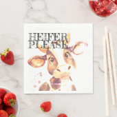 Moo-ve Over langweilige Napkins: Heifer bitte Serviette (Beispiel)