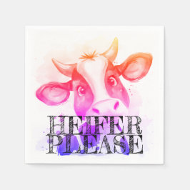 Moo-ve Over langweilige Napkins: Heifer bitte Serviette