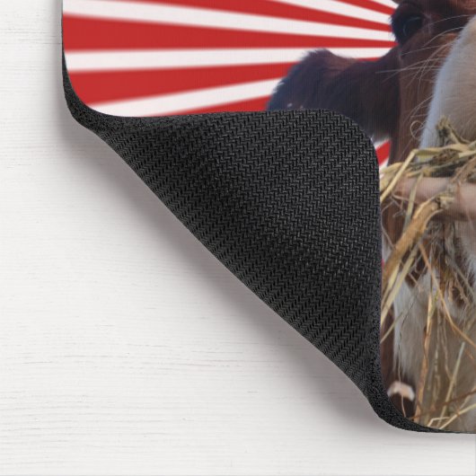 Moo-ve-Through-Arbeit: Gute Moo-d-Vibes Mousepad (Ecke)