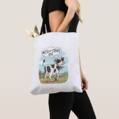 "Moo-ving On" Cow - Funny & Stylish Farm Humor! Tasche (Von Nahem)