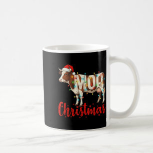 Moo Weihnachten Lustige Kuhliebhaber Rinder Bauer Kaffeetasse