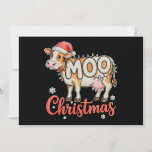 MOO Weihnachten Xmas Lichter Kuh Landwirt Landwirt