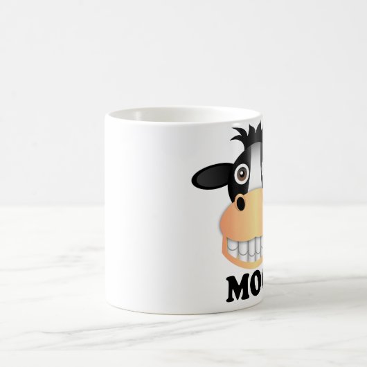 MOO - Weiß 11-Unze-klassisches weißes Tasse (Mittel)