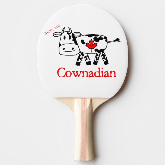 MOO, wie Klingeln Pong Paddel Tischtennis Schläger (Vorderseite)