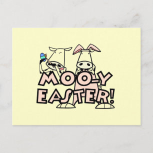 MOO-y Ostern T - Shirts und Geschenke Feiertagspostkarte