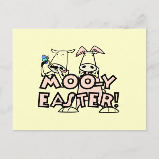 MOO-y Ostern T - Shirts und Geschenke Feiertagspostkarte