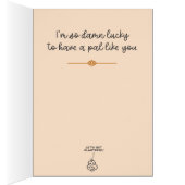 "Moochas Gracias" Kuh Danke Karte (Innen (Rechts))