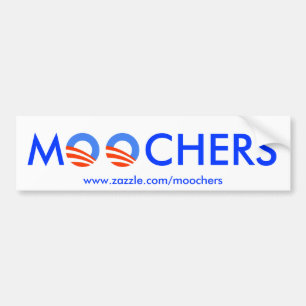 Moochers-Autoaufkleber auf Weiß Autoaufkleber