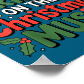Mood Bring On The Christmas Music Holiday Vibes Da Poster (Ecke)