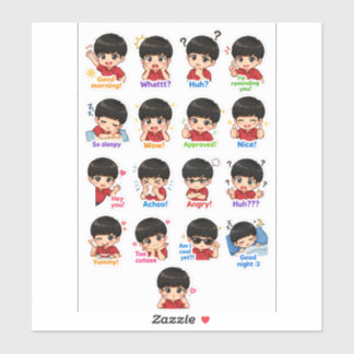 Mood Buddy – Süßes Chibi-Ausdruck-Sticker-Pack Aufkleber